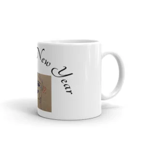 Manyashil White glossy mug