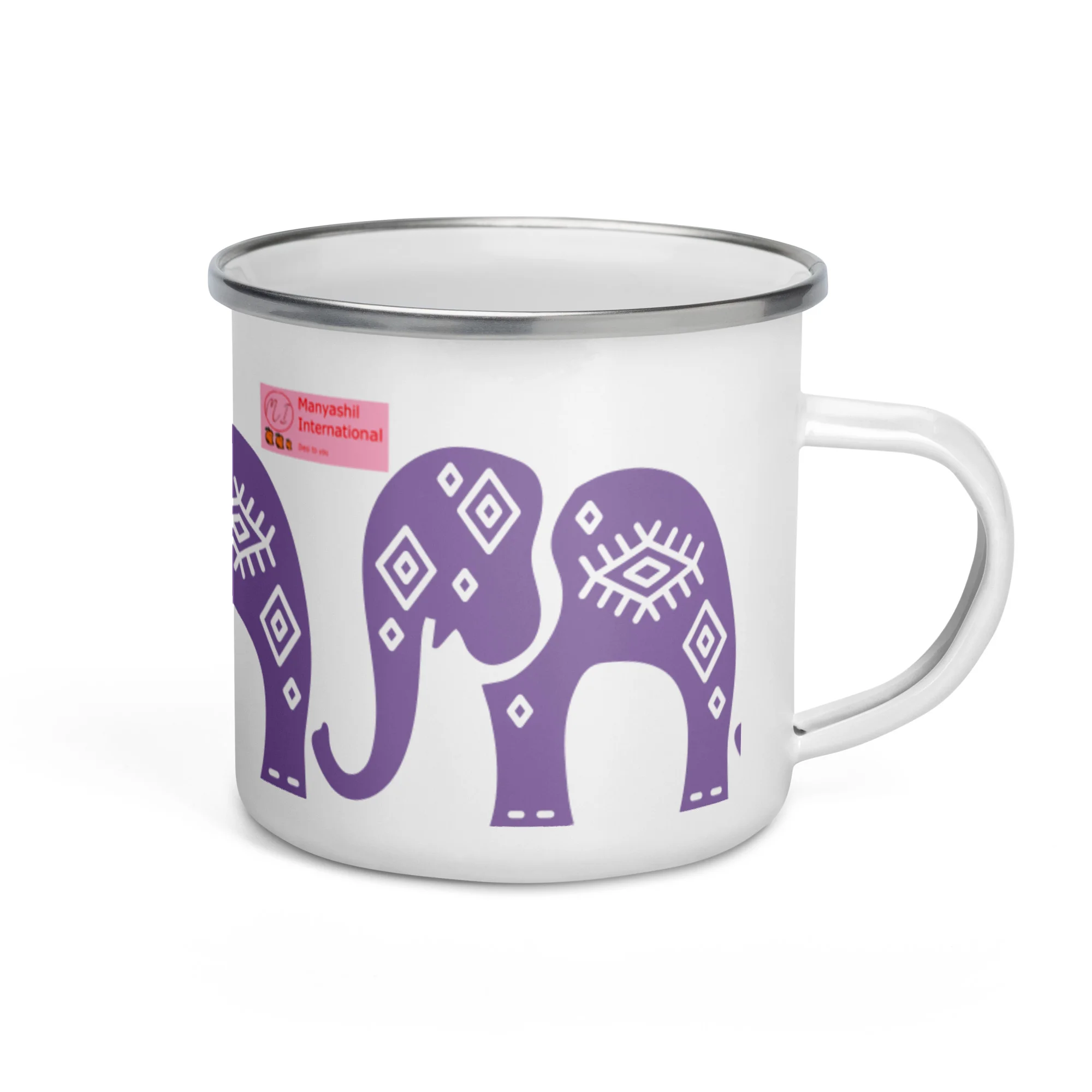 MI Elephant Enamel Camper Mug - Image 2