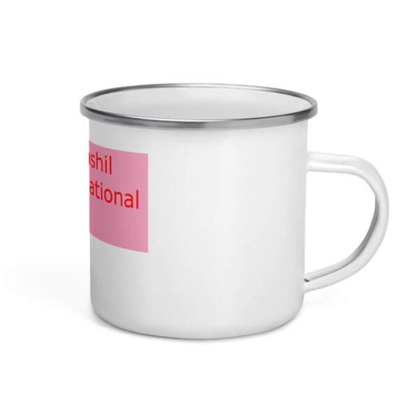 MI Pink Enamel Camper Mug - Image 3