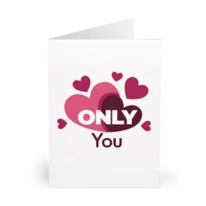 Manyashil Only You Greeting Cards (5 Pack)