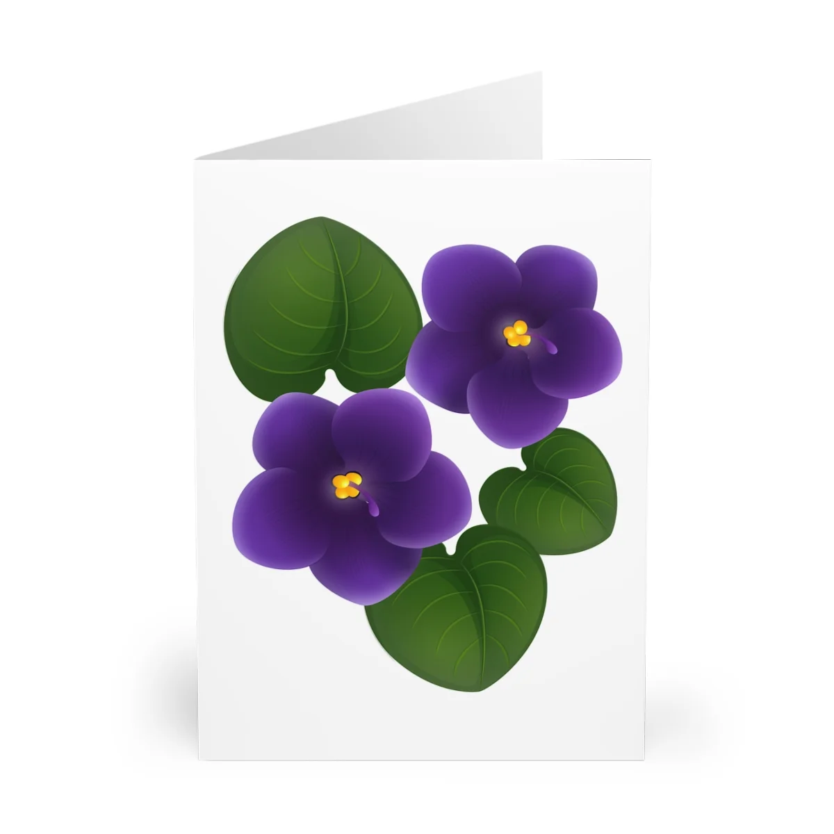 Manyashil Violet Greeting Cards (5 Pack)
