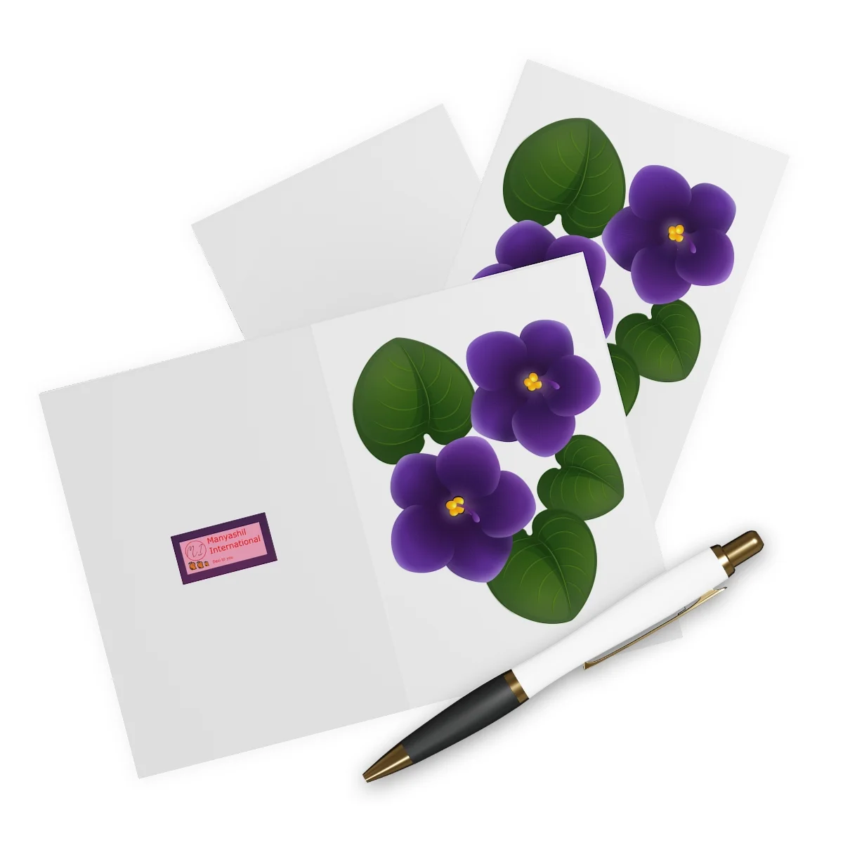 Manyashil Violet Greeting Cards (5 Pack) - Image 6