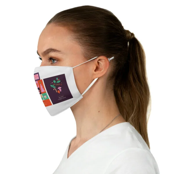 Manyashil Fabric Unisex Face Mask - Merry Christmas Special - Image 3