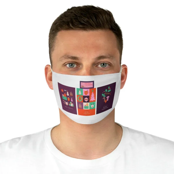 Manyashil Fabric Unisex Face Mask - Merry Christmas Special - Image 4