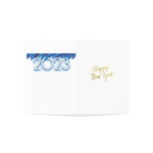 New Year 2023 Folded Greeting Cards (1, 10, 30, and 50pcs)