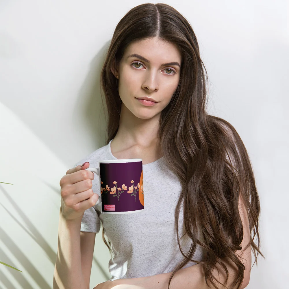 Easter Theme White glossy mug