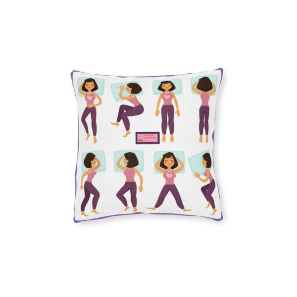 Manyashil Square Pillow - Pink Back - Image 5