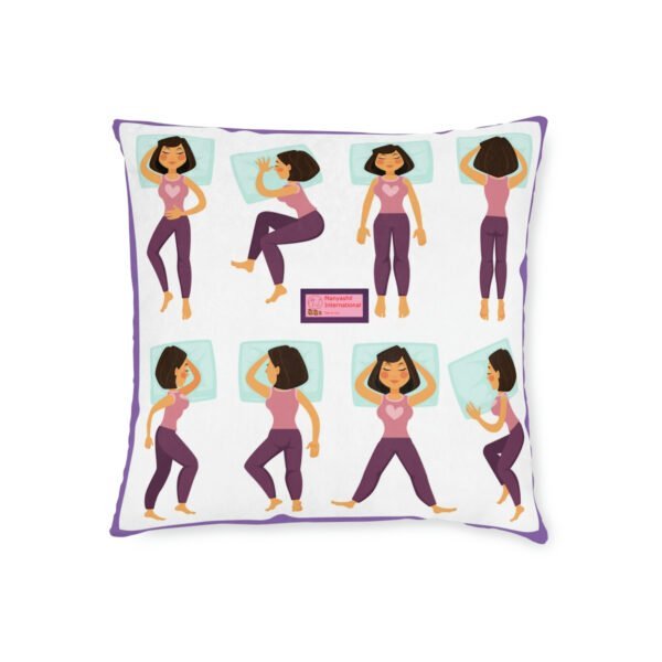 Manyashil Square Pillow - Pink Back - Image 2