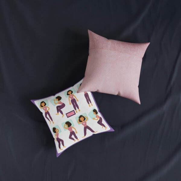 Manyashil Square Pillow - Pink Back - Image 4